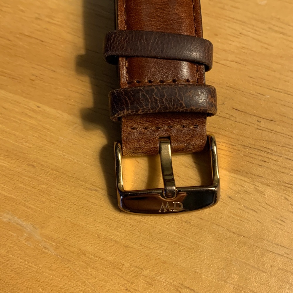 Daniel Wellington Classic White Dial Watch with Brown Leather Strap Rose Gold - Picture 3 of 11